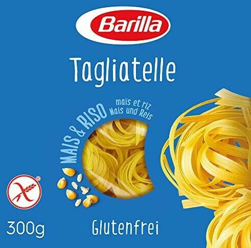 Nudeln Barilla Glutenfreie Tagliatelle aus köstlichem Mais und Reis (8 x 300 g)