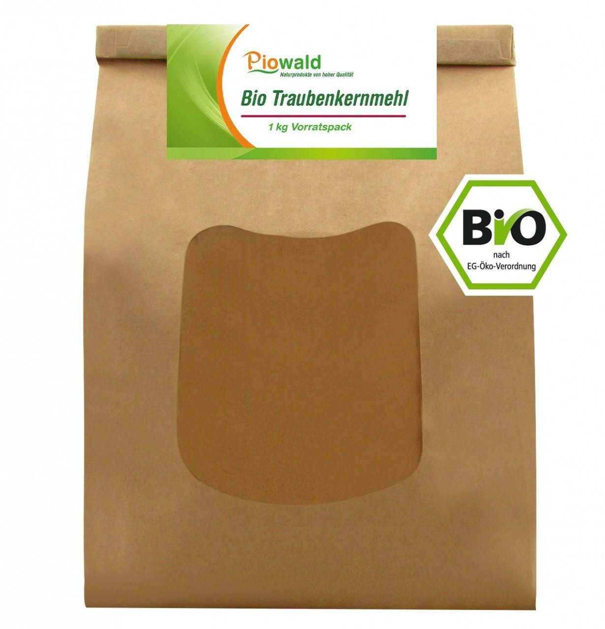 Backzutaten Piowald Bio Traubenkernmehl (1kg)