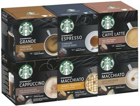 Kaffeekapseln & Pads Starbucks Mixed Cup Variety Pack by Nescafé Dolce Gusto (72 Port.)