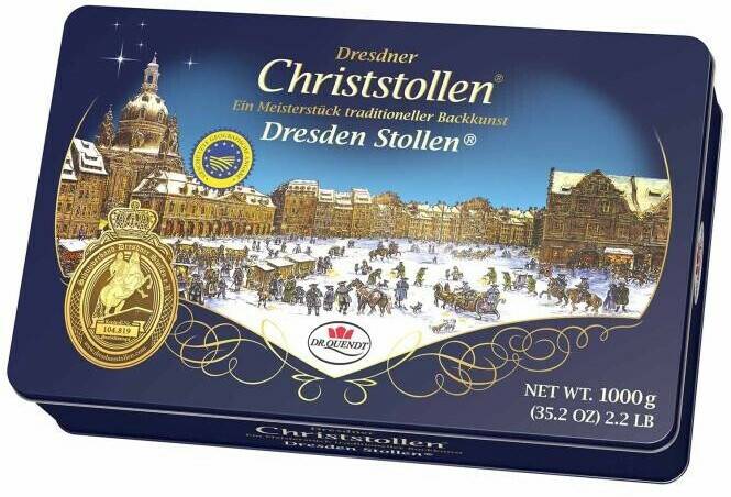 Dr. Quendt Echter Dresdner Christstollen (1000 g) Süßigkeiten