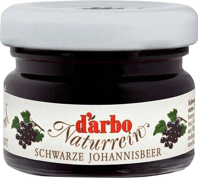 Brotaufstriche Darbo Naturrein Schwarze Johannisbeer (60 x 28g)